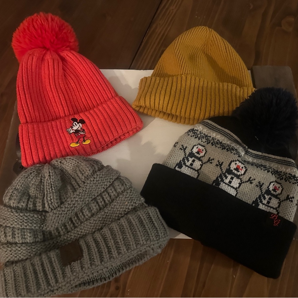 Colorful Winter Beanie Bundle